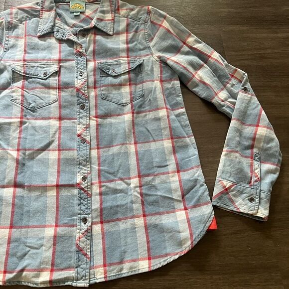 C&C California Blue Plaid Button Down Shirt - Picture 4 of 6